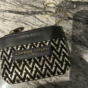 Adrienne Vittadini Black and Gold Women's Bag